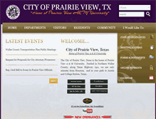 Tablet Screenshot of prairieviewtexas.gov